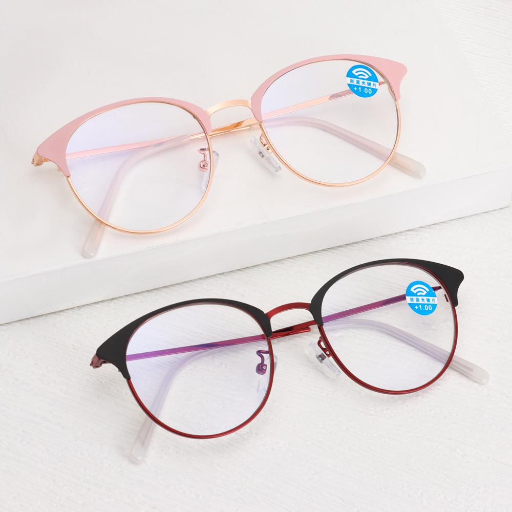 Kính Đọc Sách Gọng Kim Loại Thiết Kế Nhỏ Gọn Cho Nữ