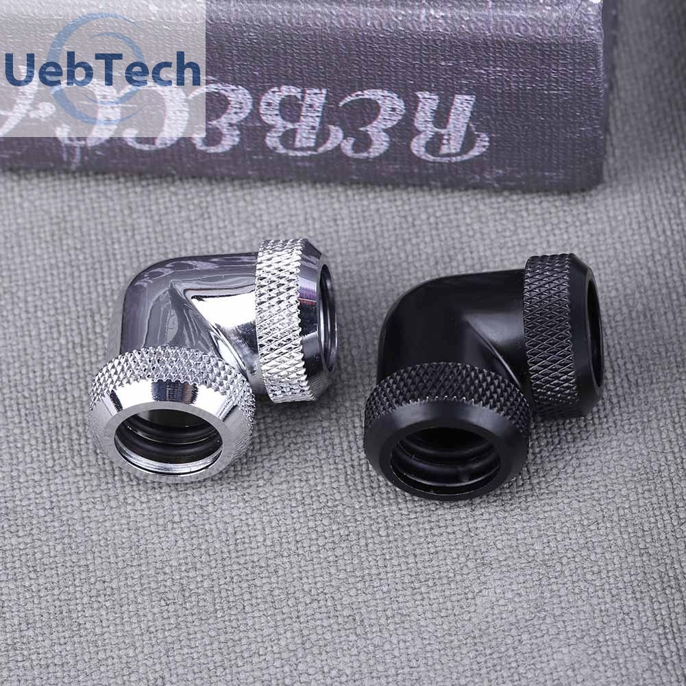 Đầu nối ống nước 90 độ Uebtech 14mm OD G1/4