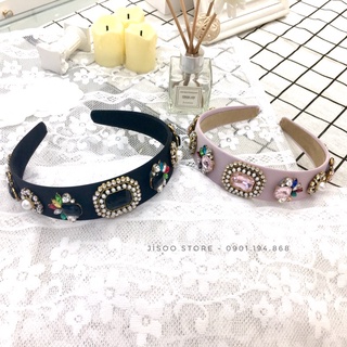 Bờm tóc đính đá hoa to - pkt0041