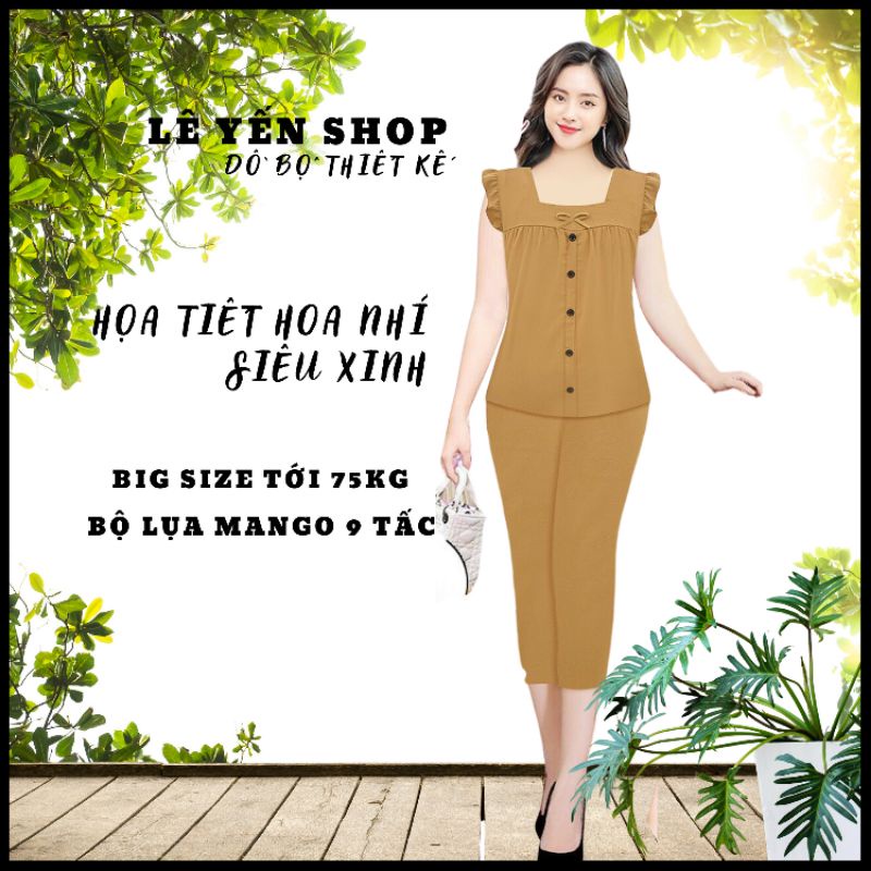 [44 đến 57kg] Bộ mặc nhà nữ chất mềm mịn siêu mát, đồ bộ mặc nhà nữ mùa hè | BigBuy360 - bigbuy360.vn