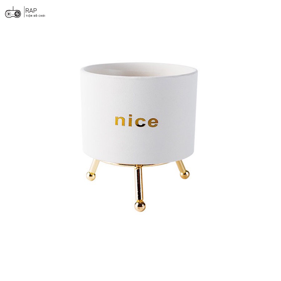 Chậu hoa nhiều màu phong cách Bắc Âu dùng để decor, trang trí nhà cửa  làm bằng gốm sứ cao cấp