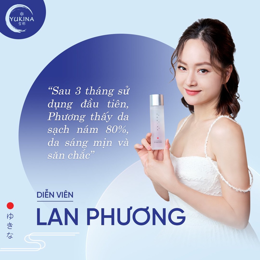 Bộ mờ nám tàn nhang, dưỡng trắng da Yukina Medicated Skincare Nhật Bản