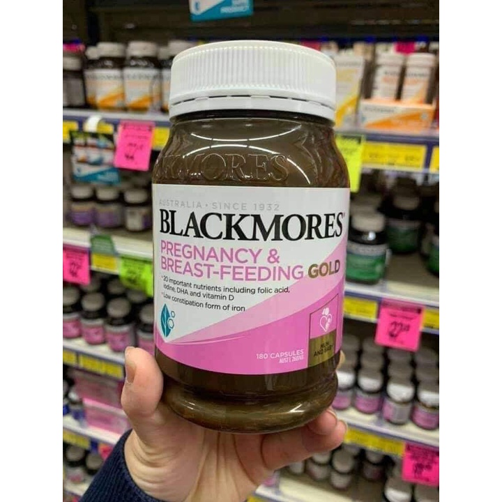 TPCN Vitamin Bầu BLACKMORES Pregnancy Gold hộp 180 viên