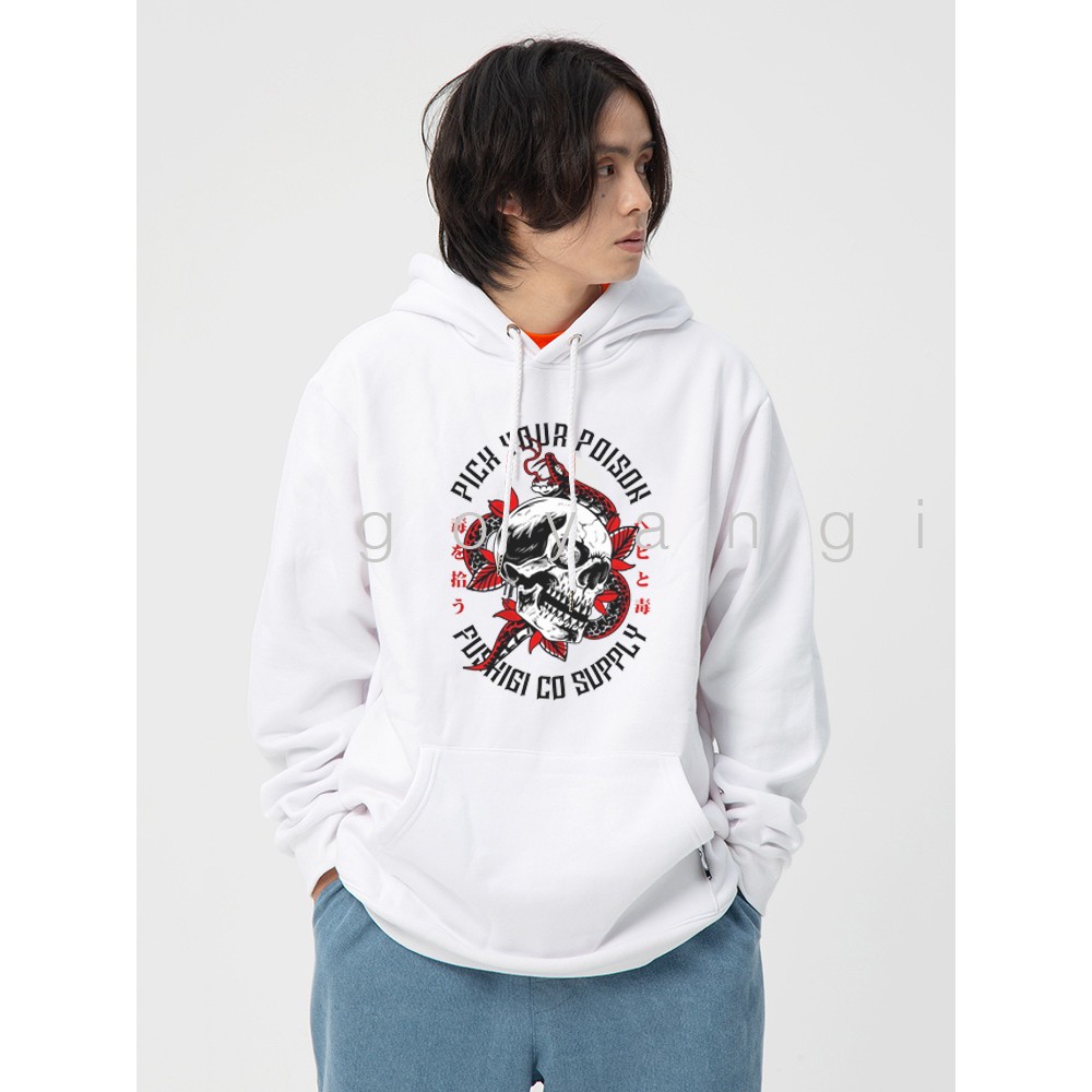 Áo hoodie Posion oversize Unisex phong cách Hàn Quốc