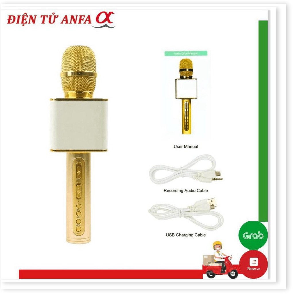 Micro karaoke magic SD-08 Mic hát karaoke bluetooth không dây - hàng loại 1 âm thanh chuẩn mic loa to - BH 6 Tháng