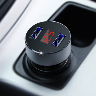 Tẩu Sạc điện thoại trên ô tô Hyundai chia điện ra 2 cổng usb loại tròn