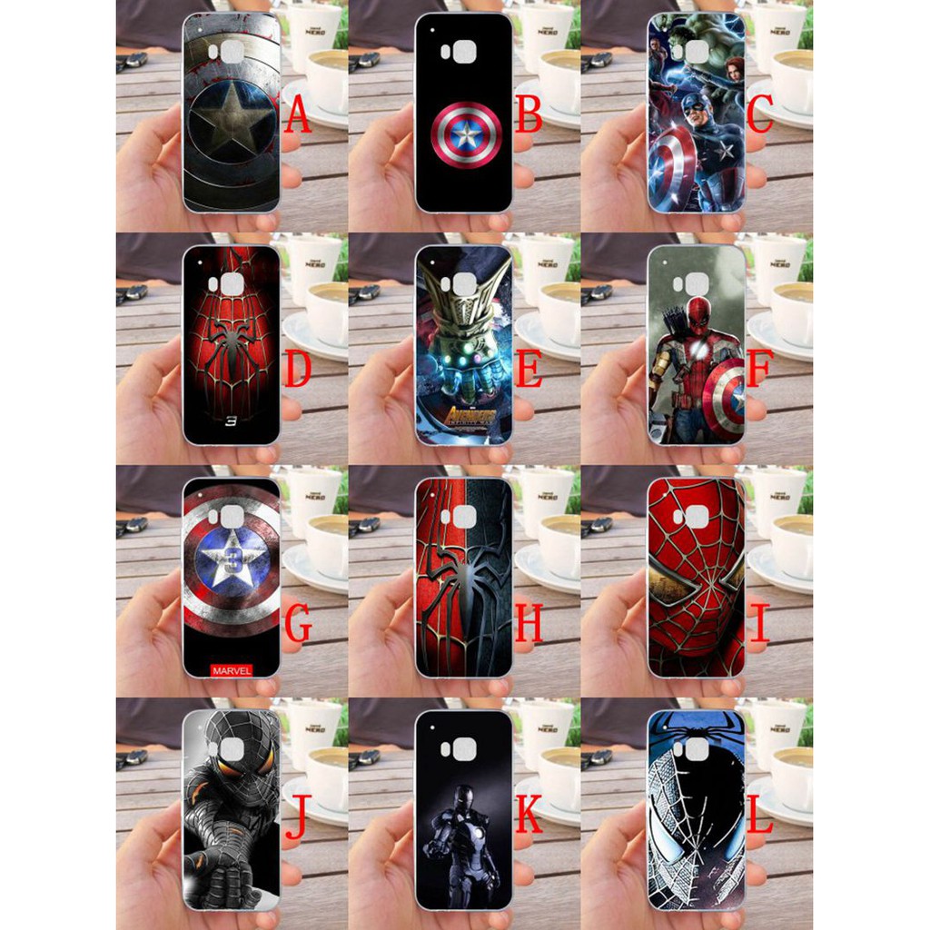 Ốp điện thoại hình Avengers nhiều mẫu cho máy HTC M9