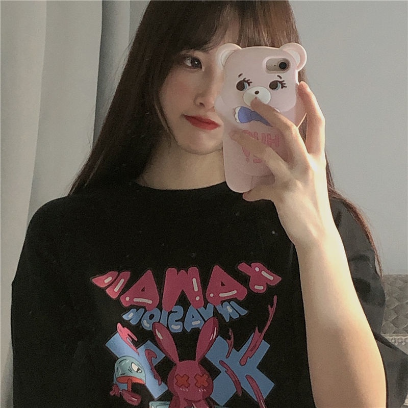 Áo Thun Tay Ngắn Dáng Rộng Phong Cách Hàn Quốc Thời Trang Cho Nữ áo phông nữ  JL-TX-53