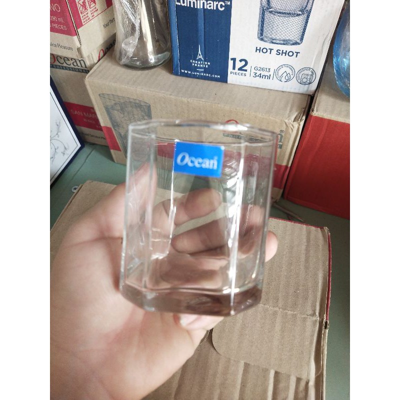 1 hộp 6 Ly Thủy Tinh Ocean Pyramid Rock 260ml-350ml