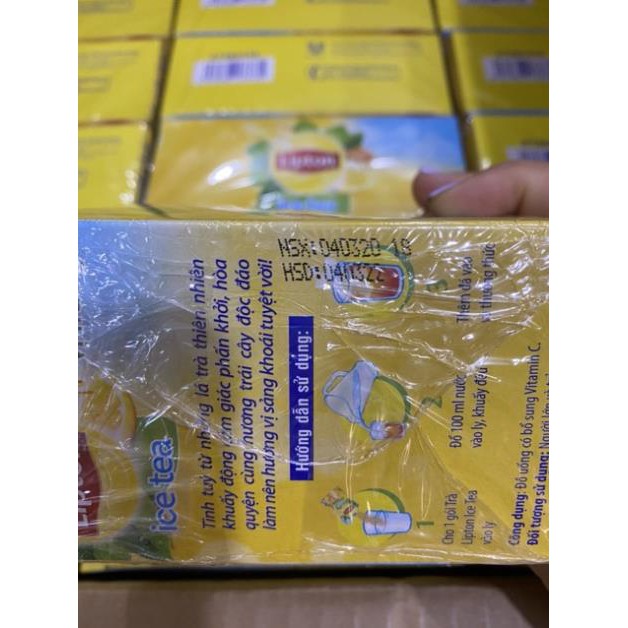 (RẺ VÔ ĐỊCH-MUA NHIỀU GIẢM GIÁ HƠN) Trà Lipton Ice Tea Hòa Tan Vị Chanh Mật Ong/ Đào 224g (14g x 16 gói)