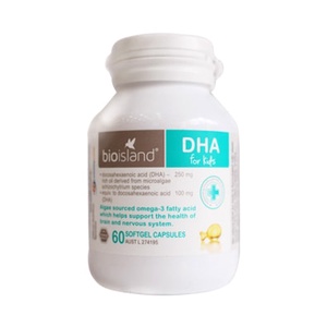 Viên uống DHA Bio Island Bổ Sung DHA Cho Trẻ hộp 60 viên