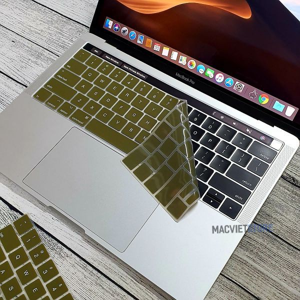 Lót Phủ Bàn Phím Macbook Xanh Rêu