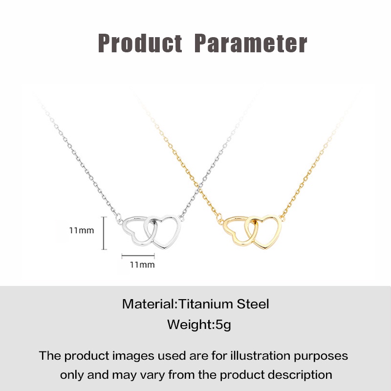 Vòng cổ MAYEBE LAVEND thép titan mặt hình trái tim phong cách Hàn Quốc