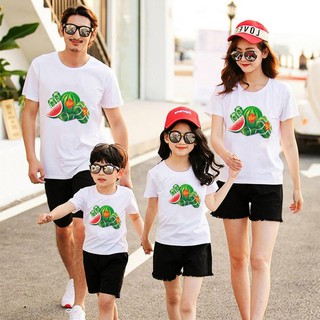Áo Thun Gia Đình Tết In Dưa Hấu Bánh Tét Bánh Chưng MYROSE169