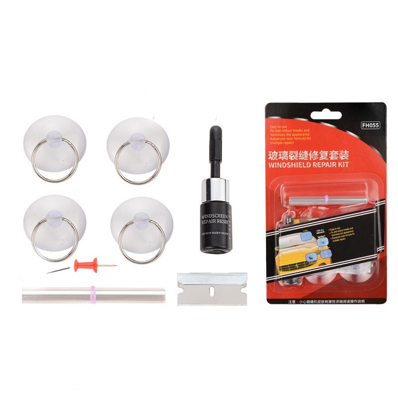 Chất lỏng sửa chữa  vết nứt kính ô tô WINDSHIED REPAIR KIT kính chắn gió phía trước công cụ sửa chữa kính nứt vỡ