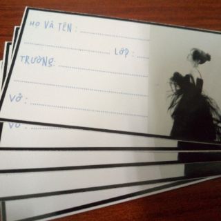 In nhãn vở theo yêu cầu