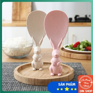 Muôi Xới Cơm Hình Thỏ Dễ Thương 🐰 DIN SHOP 🐰  Muôi Lấy Cơm Chất Liệu Nhựa Cao Cấp, An Toàn , Kiểu Dáng Cute