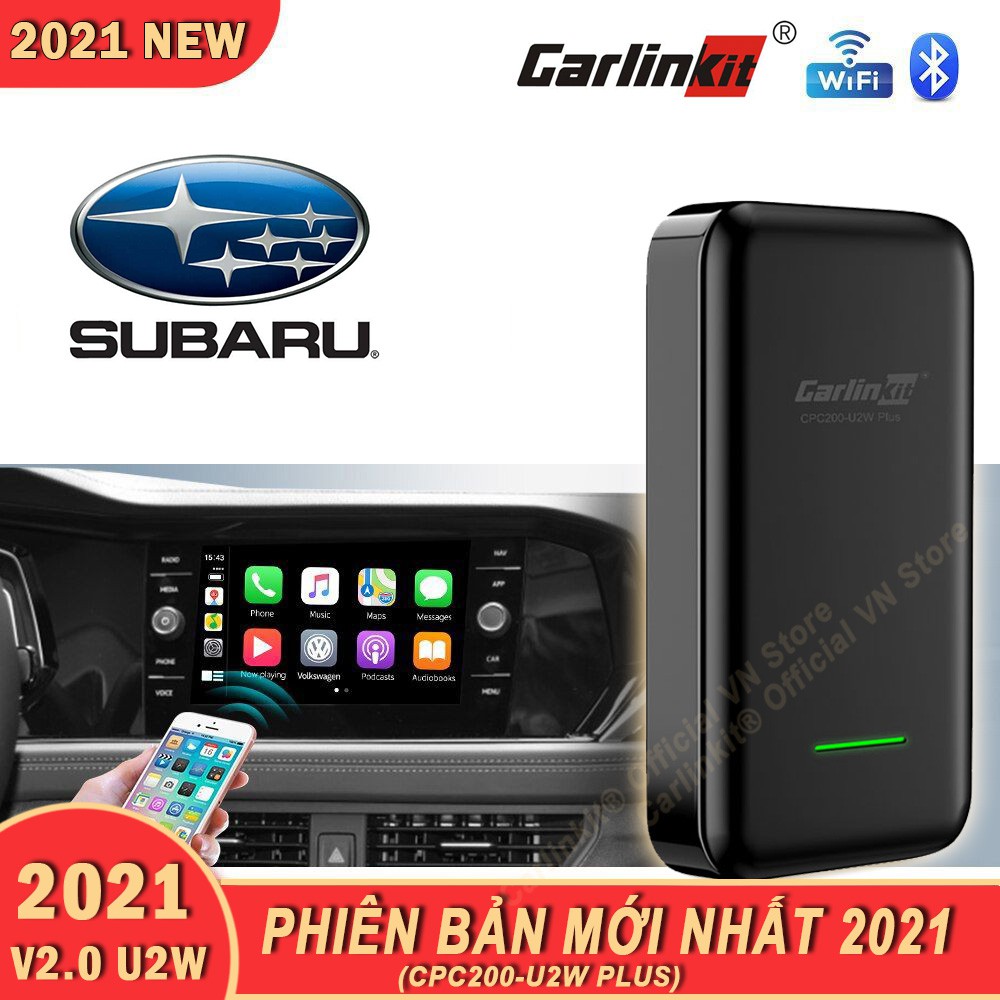 Subaru - Carlinkit 3.0 U2W Plus (2021 NEW) -Bộ Adapter chuyển đổi Apple Carplay có dây sang Apple Carplay không dây