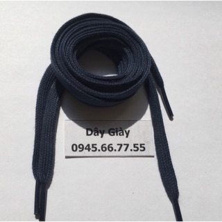 Dây giày màu đen dẹp 1m2
