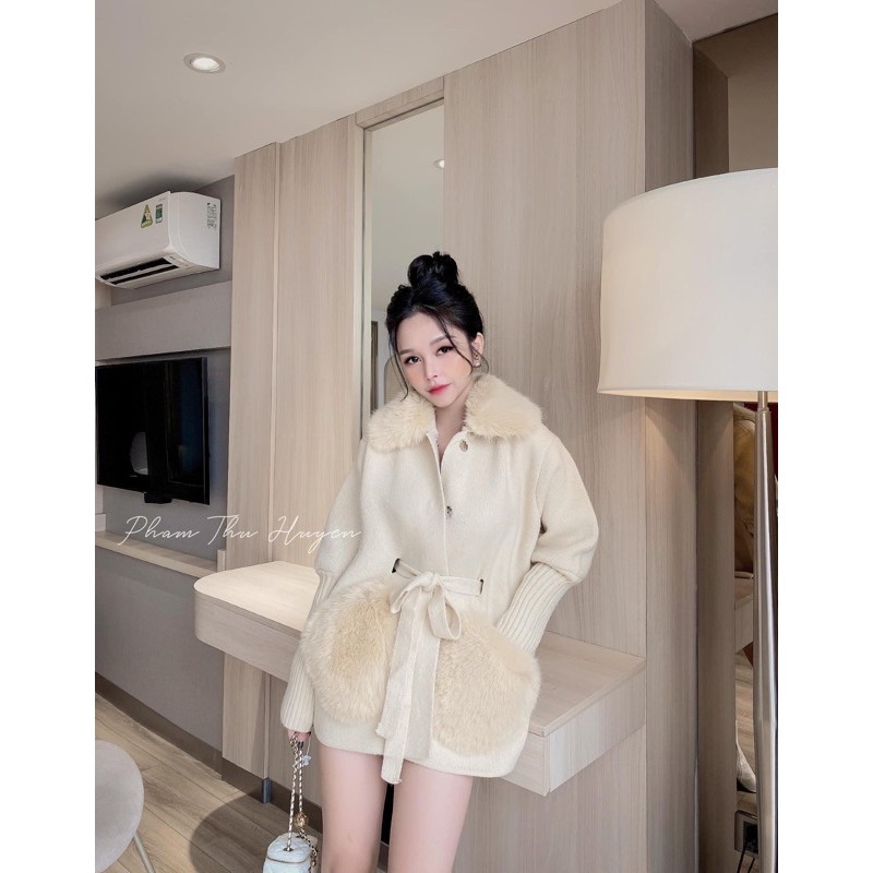Áo len cổ lông siêu hótttt