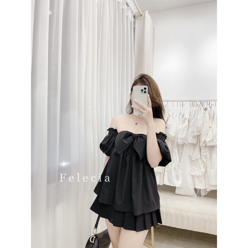 áo babydoll nơ ngực (2 màu)