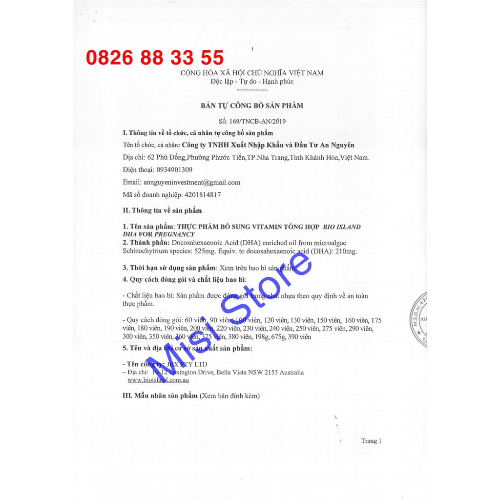  (date 2024) DHA cho bà Bầu, Úc, Lọ 60 viên ( DHA Bầu)