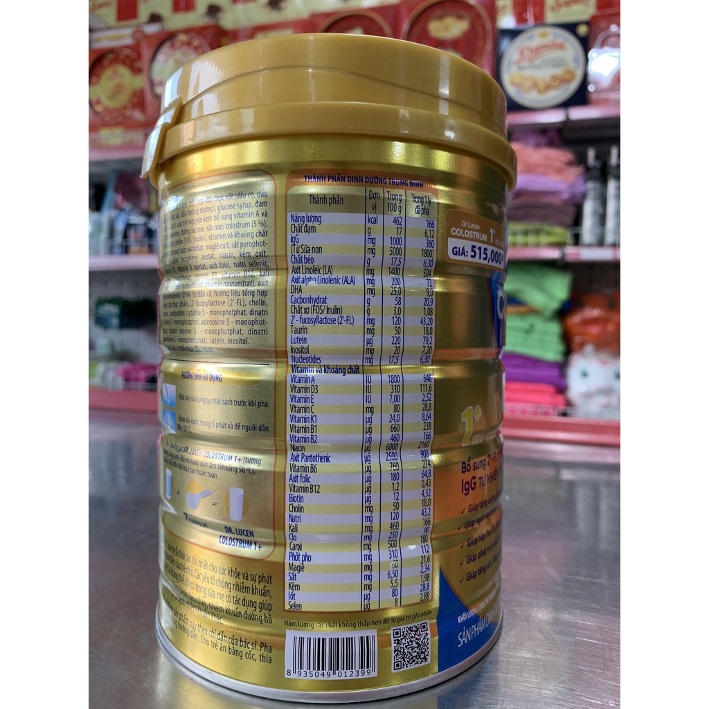 Sữa Dr.lucen Colostrum 1+ Hộp 800g