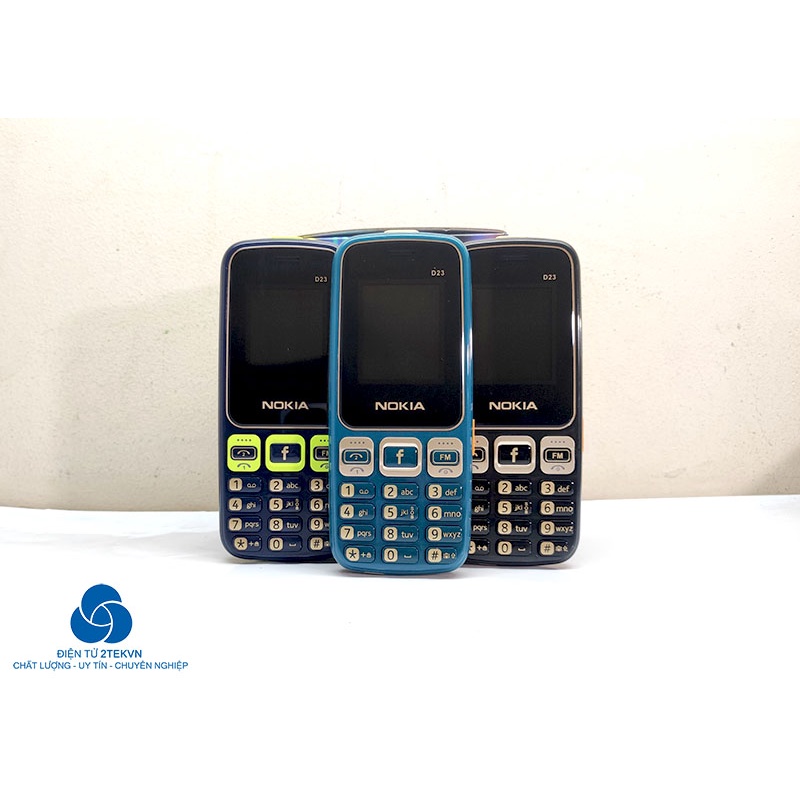Điện thoại nokia D23 2 sim pin khủng loa to dành cho người già- bh 12 tháng