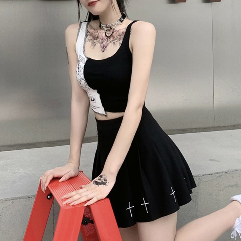 Áo Tank Top Hoạ Tiết Chữ In Màu Sắc Nổi Bật