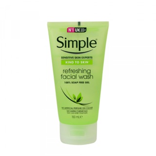 Sữa rửa mặt dạng gel Simple trà xanh