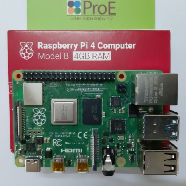 [Mã ELTECHZONE giảm 6% đơn 500K] Raspberry Pi 4 bản 4GB RAM (UK) V1.2