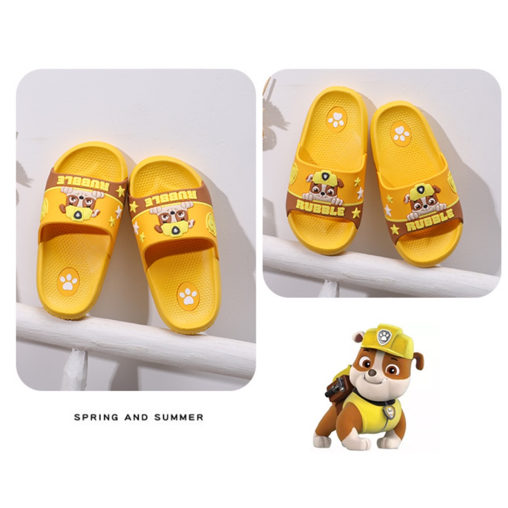 Dép quai ngang dép lê cho bé trai hình chú chó cứu hộ PAW PATROL chống trơn trượt độ bám cực tốt chất liệu mềm mịn