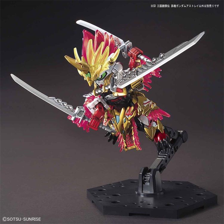 Mô hình lắp ráp Bandai Gundam SD Tam Quốc Chuangjie Chuan Sun Quan Heresy Red