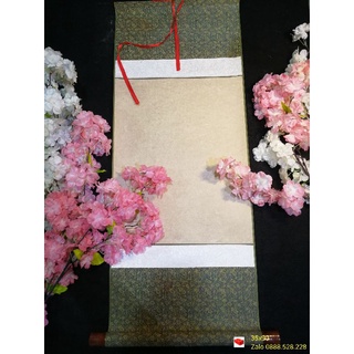 Biểu Lụa Giấy Dó Viết Thư Pháp (Cỡ ngang 35cm)