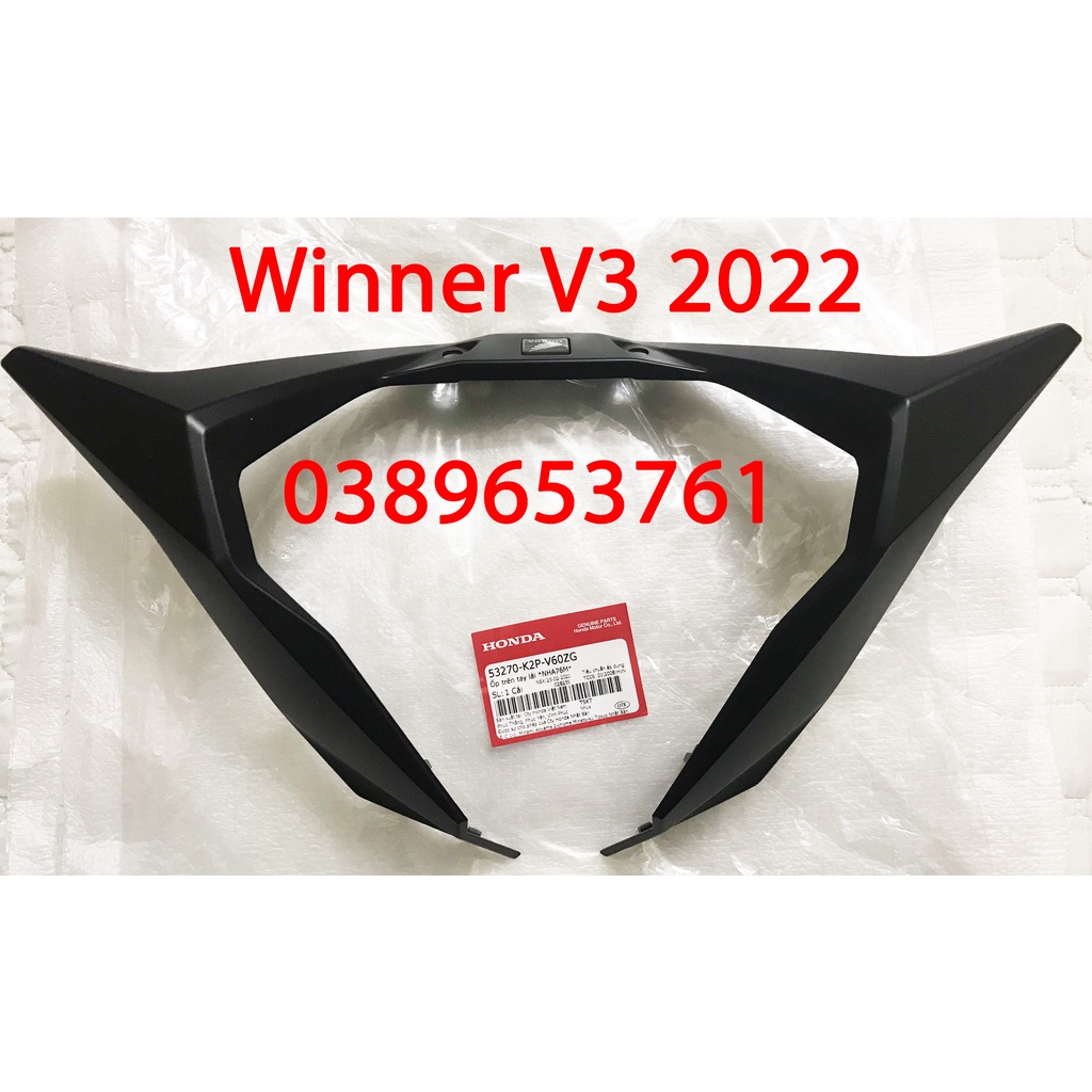 Ốp viền đồng hồ/ Nắp trên tay lái Winner V3 2022 Zin chính hãng Honda
