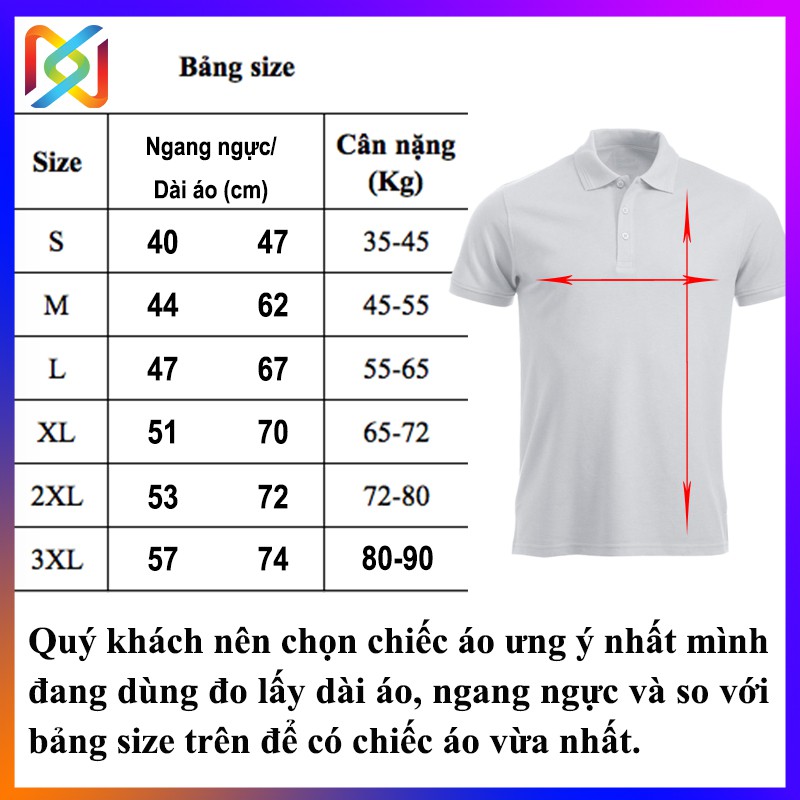 Áo Thun Unisex Nam Nữ Basic Có Cổ - In Áo Thun Đồng Phục