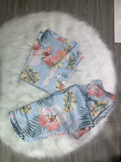 Bộ lụa satin cộc