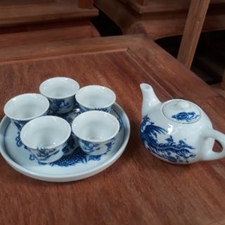 Bộ ấm chén thờ cúng Bát Tràng