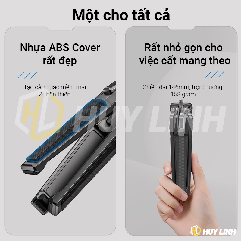 Giá đỡ 3 chân Ulanzi MT-37 Mini Metal Tripod Hợp Kim Nhôm