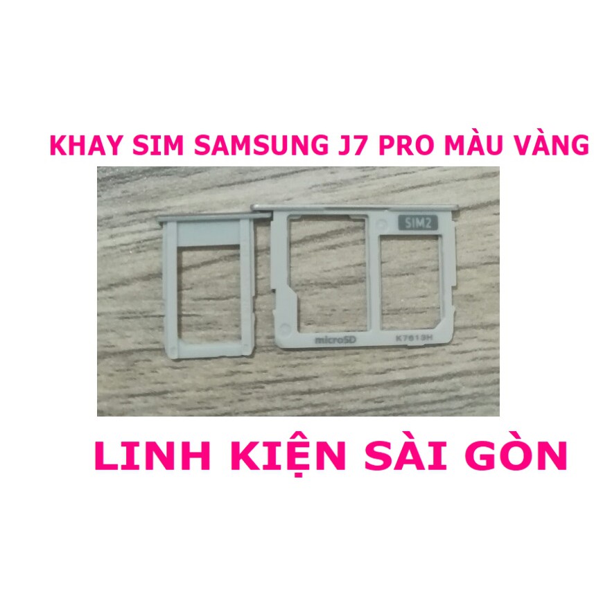 KHAY SIM SAMSUNG J7 PRO MÀU VÀNG