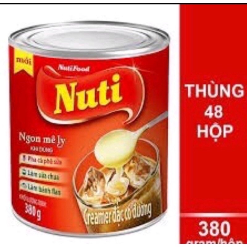 Sữa đặc Nuti 380g [Hạn tháng 12/21]