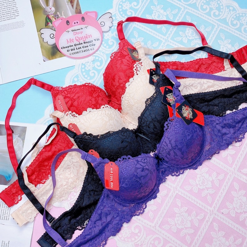 Áo lót ren có gọng mút vừa 3cm ôm trọn vòng 1- nâng ngực tự nhiên cho nàng