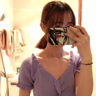 Áo kiểu Ulzzang cổ V nhiều màu