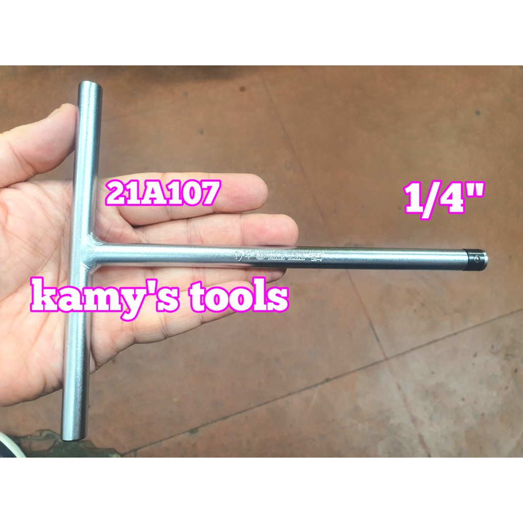 Cần tuýp chữ T Kingtony lỗ 1/4 model 21A107 dài 175mm