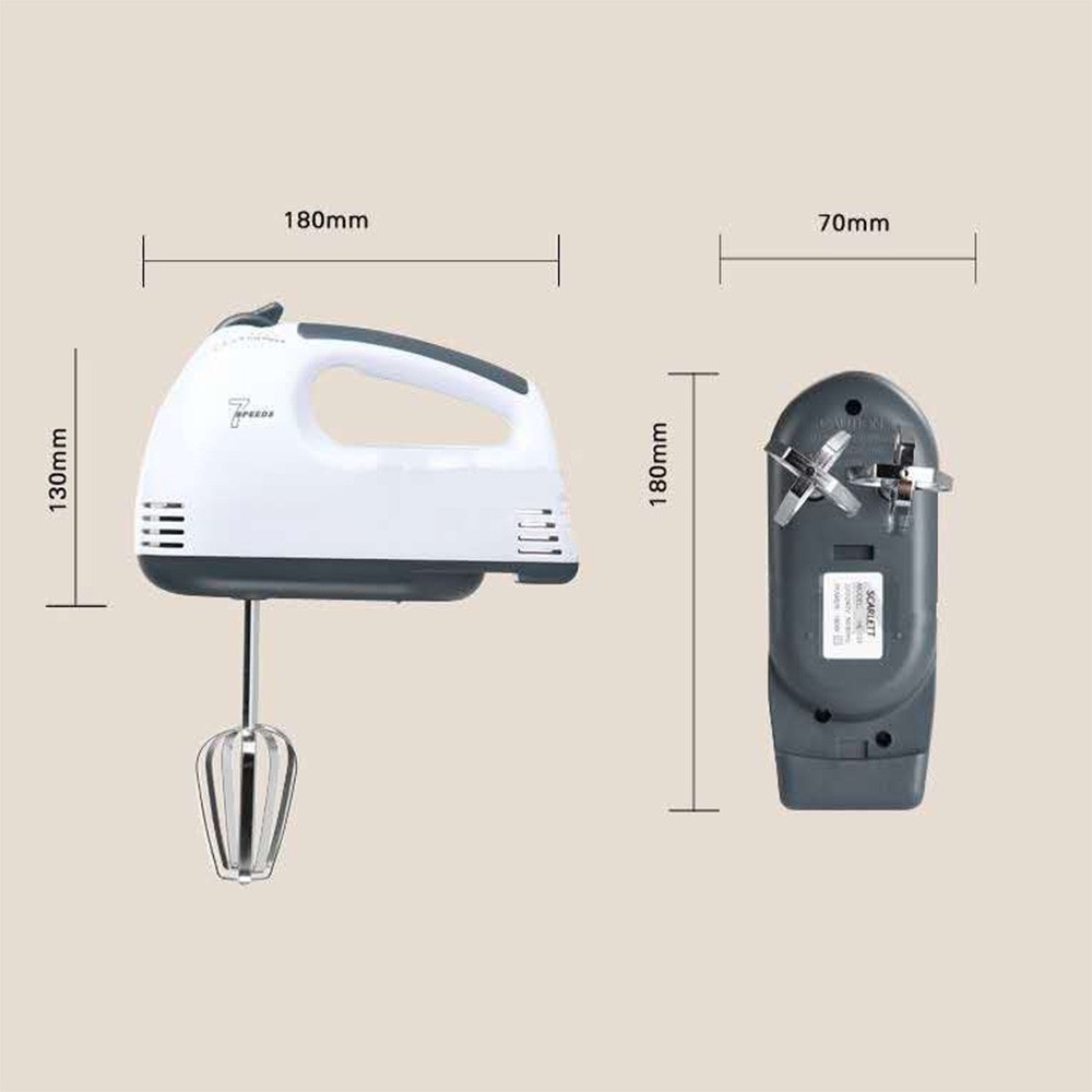 Máy đánh trứng cầm tay 7 tốc độ công suất cao - Đa năng hỗ trợ đắc lực cho việc làm bánh