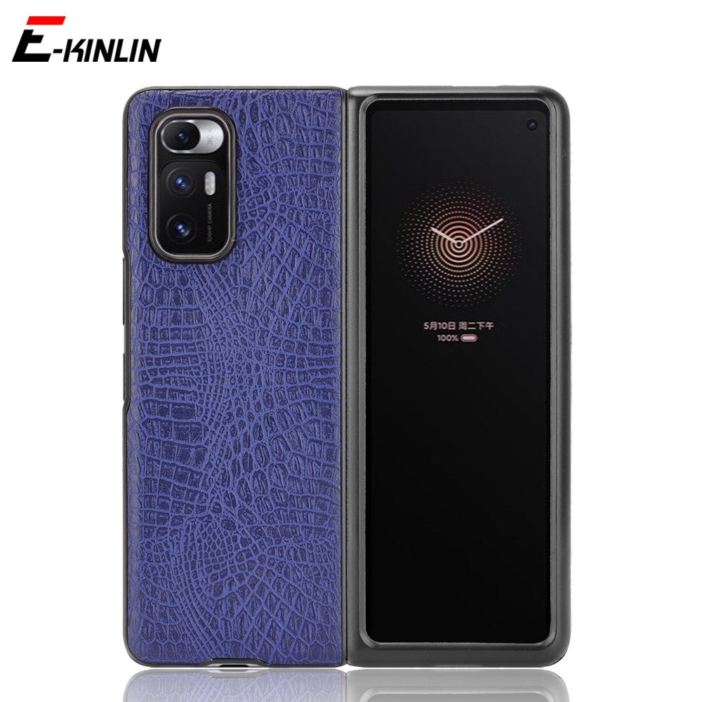Ốp Điện Thoại Da PU Cứng Họa Tiết Da Cá Sấu Cổ Điển Cho Xiaomi Mi Mix Fold / Vivo X Fold / OPPO Find N