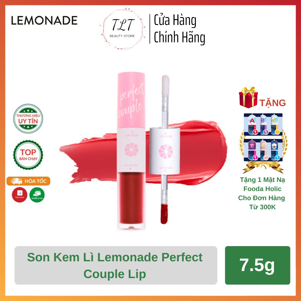 SON KEM LÌ 2 ĐẦU LEMONADE PERFECT COUPLE LIP