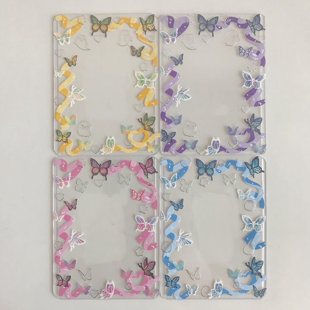 Miếng bảo vệ thẻ bài trang trí sticker - Toploader Idol xinh xắn - loại ruy băng