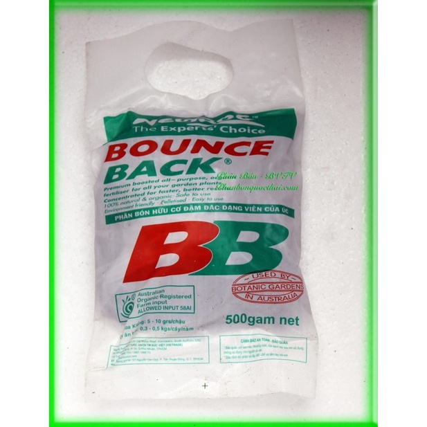 (Gói 1 ký) Phân hữu cơ đậm đặc Bounce Back BB -xuất xứ Australia 🇦🇺.dynamic Úc