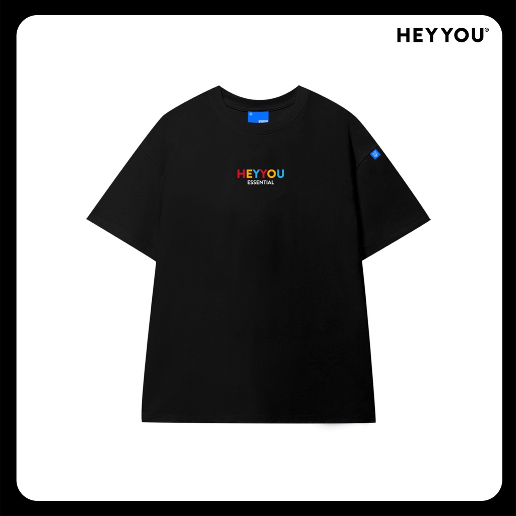 Áo phông Hey You vải cotton mặc mát form rộng unisex